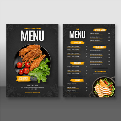 Beautiful food menu design beautiful food menu desig design food menu design foodmenue graphic design illustration menu restaurant menu design