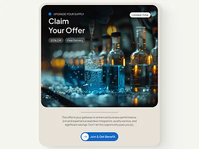 Design #3: Offer Card figma framer graphic design landing page marketing poster ui ux webdesign website design website section