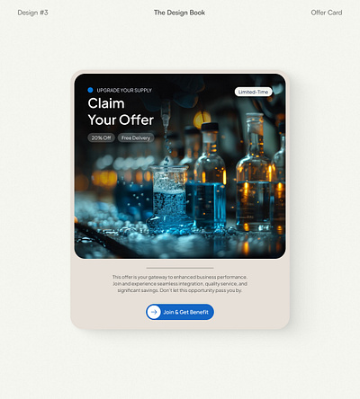 Design #3: Offer Card figma framer graphic design landing page marketing poster ui ux webdesign website design website section