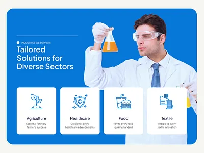 Design #6 Industries we Serve design figma framer graphic design landing page marketing poster ui ux webdesign website website section