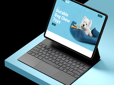 Dog Toy Website Design branding clean color design dog website ecommerce graphic design illustration logo modern nest design online shopping product toy toy shop toy store ui ux vector website design