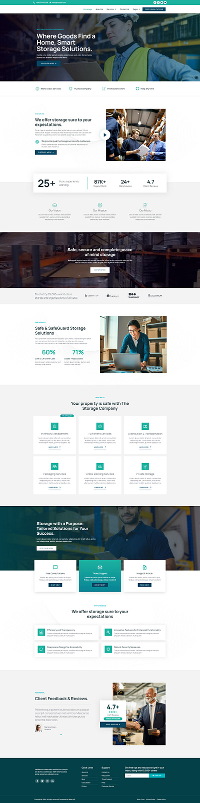 Storage Service Company Website cargo website dropshipper website landing page logistics company website moving company website reseller website storage website transport company website warehouse website web design website
