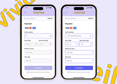 Daily UI Challenge : Day 2 - Credit Card Checkout checkout creditcard daily ui day2 design graphic design ui