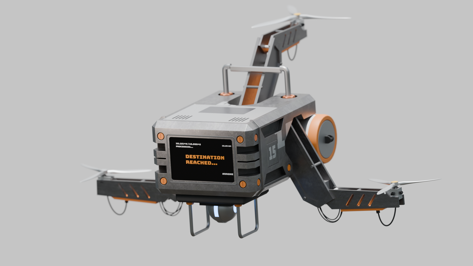 Example of Stylized Low Poly 3D Modeling