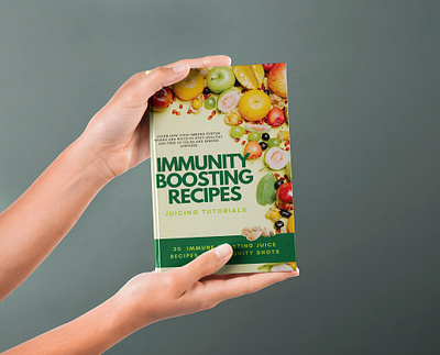 Immunity Boosting Recipes book layout book mockups book typography cover design creative layouts custom covers design design inspiration illustration ui