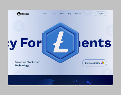 Litecoin - Crypto Platform blockchain crypto crypto landing page crypto website crypto website design cryptocurrency litecoin