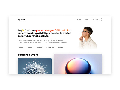 Squircle - landing page dailyui design landing landing page ui ui design web design webdesign
