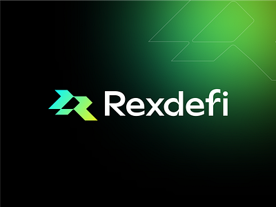 Rexdefi - Crypto Currency Logo ai logo blockchain logo brand identity branding crypto logo cryptocurrency defi logo exchange logo finance logo fintech logo letter r logo nft logo r logo rexdefi logo startup logo tech logo wallet logo