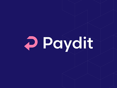 Paydit - Logo Design arrow logo blue brand identity brand identity brand pattern branding branding studio brandmark design clever logo design strategy design studio fintech branding graphic design identity letter p logo design logo grind p letter logo pink brand design smart by design smart logo