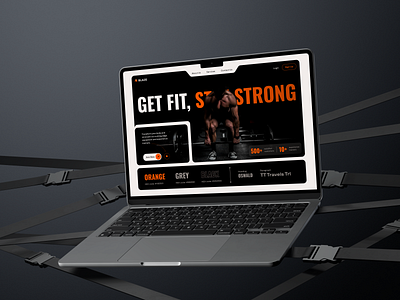 Daily UI Challenge #003 100 days of daily ui challenge branding daily ui design daily ui design 002 design fitness gym hero section landing page logo ui