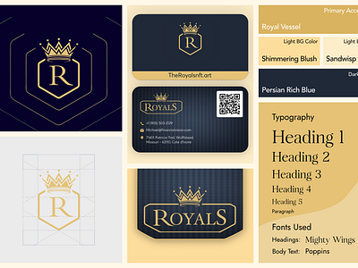 Royals NFT Website & Branding Design branding logo luxury uiux web design