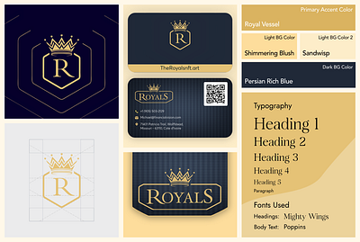 Royals NFT Website & Branding Design branding logo luxury uiux web design