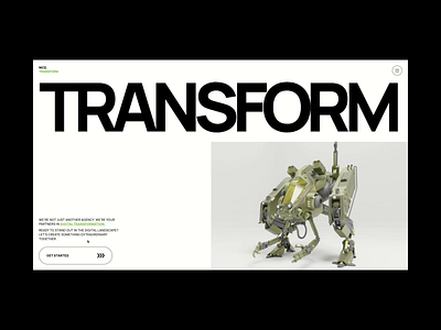 Transform - Reveal Animation Exploration animation artistic design editorial web design interactive website landing page motion graphics ui