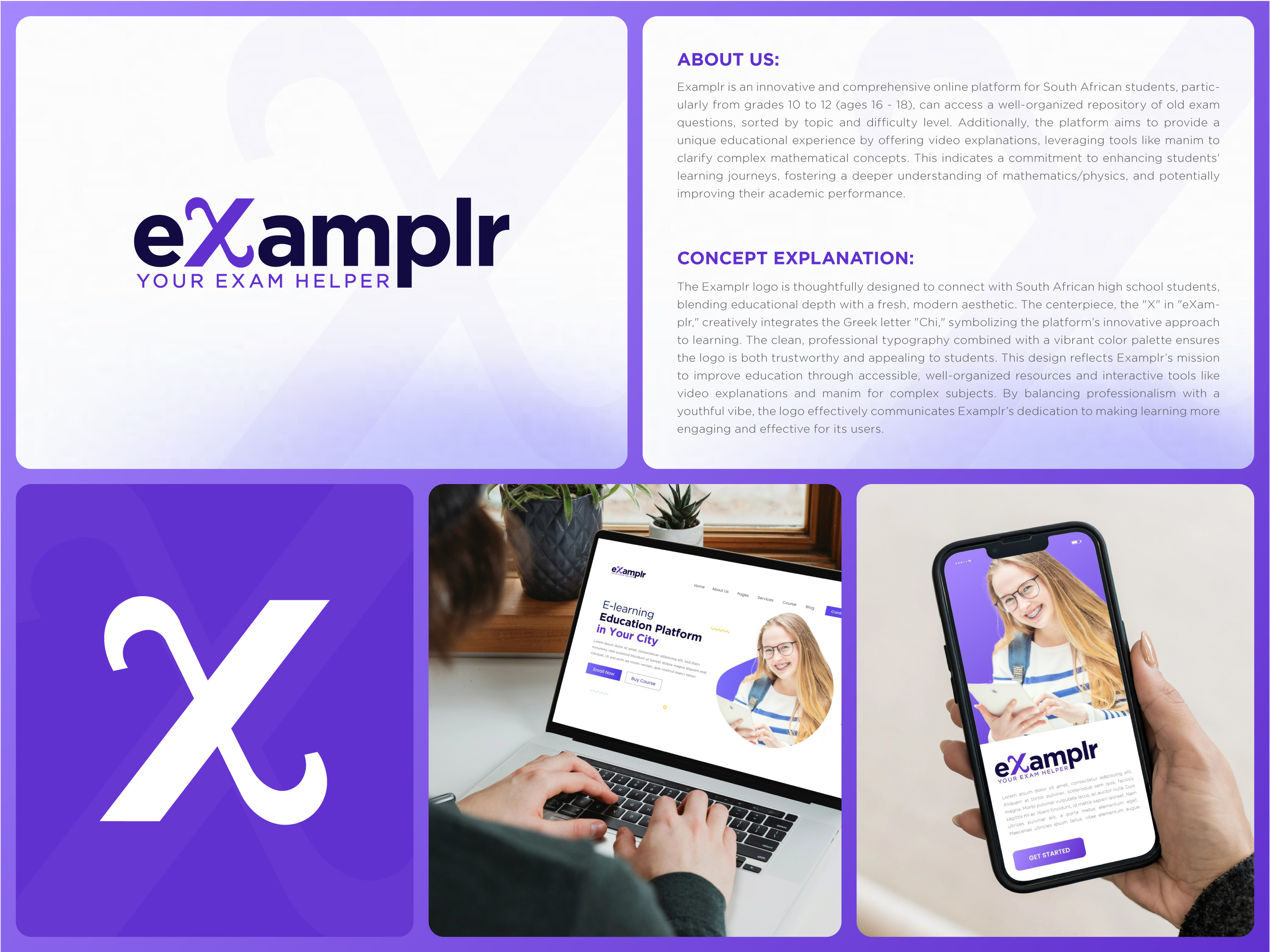 Example of Modern Gradient App Logo And Brand Kit.