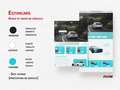 Site web Estimcars graphic design siteweb