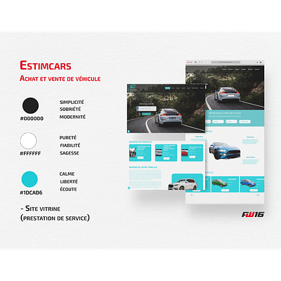 Site web Estimcars graphic design siteweb