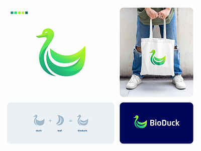 BioDuck branding design graphic design logo