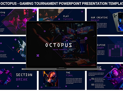 Octopus - Gaming Tournament Presentation Template gaming powerpoint presentation template tournament