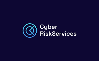 Cyber Risk Services Logo brand design branding logo logo designs security logo security services style guide