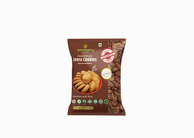 Jeera Cookies Pouch Design box design brand design branding cookies cookies brand design cookies packaging cookies pouch design food packaging indian cookies label design logo design motion graphics pouch design pouch packaging