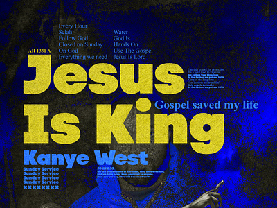 Jesus Is King x Kanye West design graphic design typography