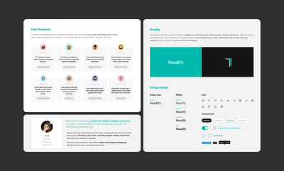 Readify - case study sample app case study design sample ui ux ux design wireframe