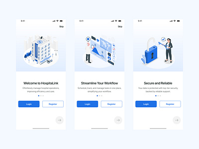 health management Service - Sakra Hospital App design