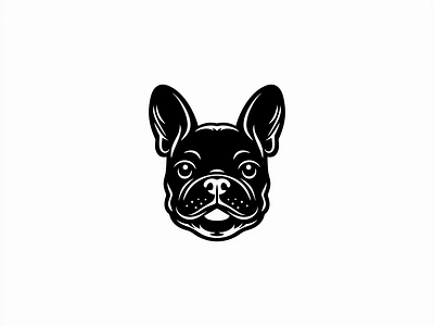 French Bulldog Logo animal branding bulldog design dog emblem french frenchie icon illustration logo mark mascot modern pet puppy sports vector vet