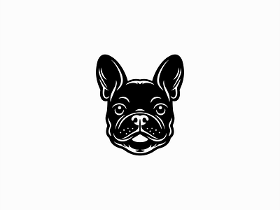 French Bulldog Logo animal branding bulldog design dog emblem french frenchie icon illustration logo mark mascot modern pet puppy sports vector vet