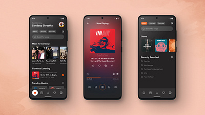 Music App music music app podcast ui