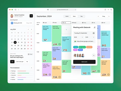 Calendar Dashboard app design ui ui design ui ux ui ux design ux web app web app ui web design web ui