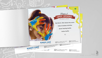 Kinder Care Magazie Ad (8.5" x 6") 8.5 x 6 brochure design graphic design magazine ad print design