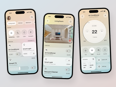 Smart Home App app app design app interfaces best app design design mobile mobile app design mobile app ui mobile ui mobile ui design mobile ux modern ui navbar smart home app ui ui design ui ux design ux