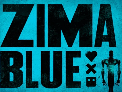 Zima Blue x Love Death & Robots adobe photoshop design graphic design illustration love death and robots typography zima blue