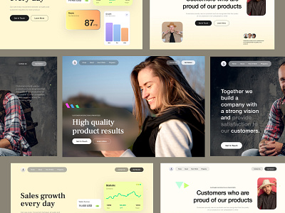 Website product sales b2b card charts clean development dribbble header interactive interface landing page marketing product sales sass smile startup ui web web dev website