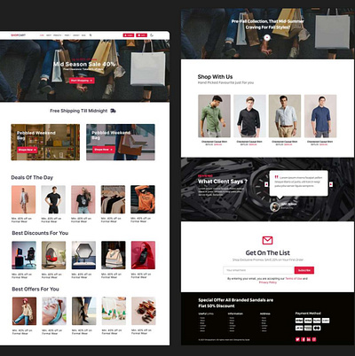 SHOPCART E-Commerce Website Design