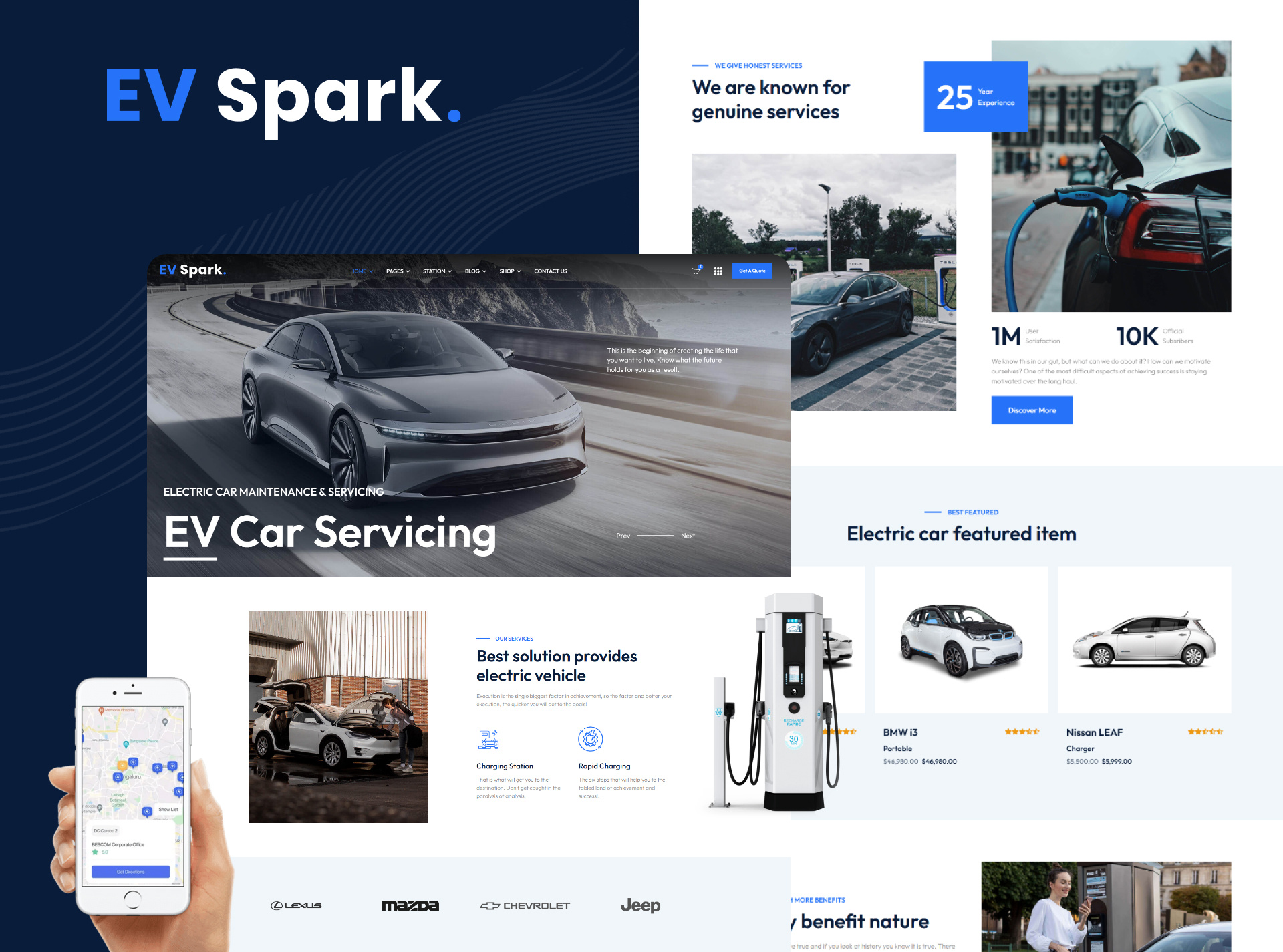 EV Spark - Electric Vehicle & Charging Stations HTML Template car evacuation cars charging charging station electric car electric vehicle ev battery ev car services ev cars ev charging home charger html template manufacturer responsive template superchargers