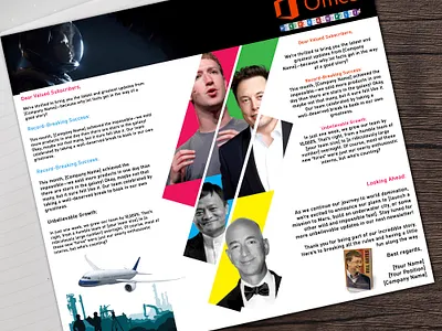 Corporate Newsletter Design businessgrowth businessnewsletter companybranding corporatedesign corporateupdates creativedesign designinspiration freelancedesigner graphicdesign internalcommunication layoutdesign marketingflyer marketingmaterials moderndesign newsletterdesign officeupdates printdesign professionaldesign typography visualcommunication