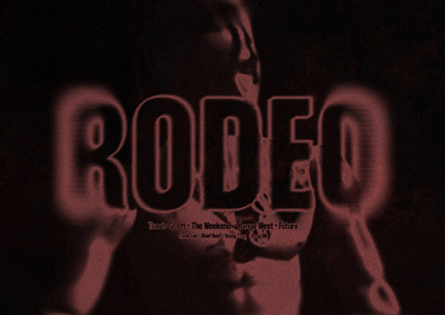 Travis Scott x Rodeo adobe photoshop album cover design graphic design illustration rodeo travis scott typography