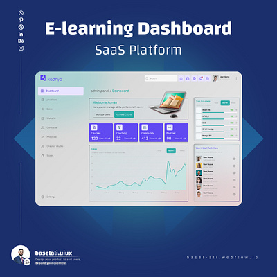 E-learning dashboard ui