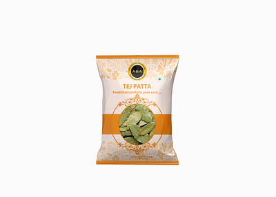 Tej Patta (Bay Leaves) Pouch Design box design brand design branding food packaging indian spices label design logo design mockup packaging pouch design product design spices spices packaging tej patta (bay leaves)