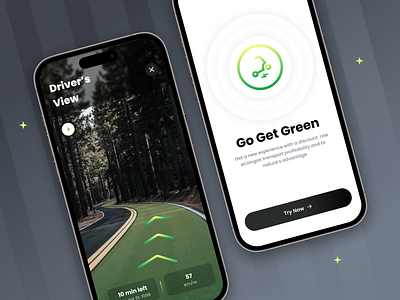 Go Green App animation graphic design ui