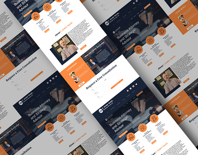 Landing Page of Attorney figma graphic design landing page ui