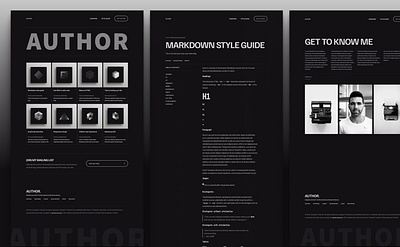 Author astro author blog dark tailwind template them theme writer writttin