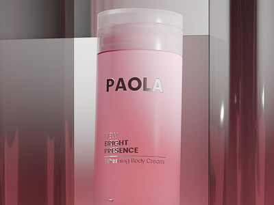 Body Cream Brand - Pink branding design logo marketing product product design