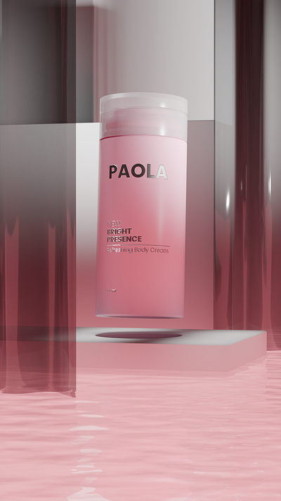 Body Cream Brand - Pink branding design logo marketing product product design