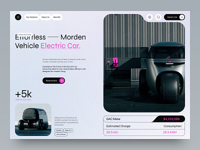 Electric Car Landing Page | Orbix Studio accessories automobile automotive car landing page car website design charging station drive ecommerce electric car electric car website electric carwebsite electric vehicle ev futuristic orbix studio product design sports car transportation userexperience userinterface