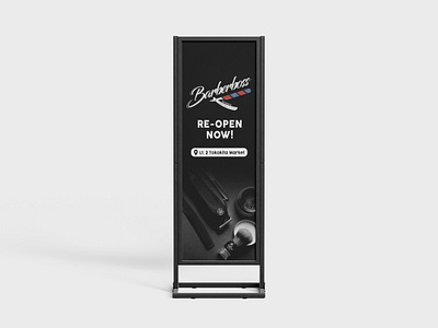 Banner Design - Barber Shop Promotion banner barber shop graphic design promotion banner promotion design standing banner