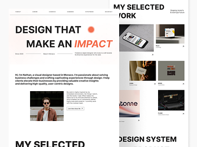 Personal Portfolio Design Exploration business creative design exploration freelance job landing page portfolio resume ui ux visual web design work