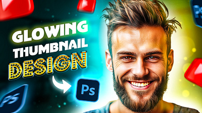 GLOWING THUMBNAIL DESIGN advertising attractive thumbnail branding creative thumbnail gamers gaming thumbnail glowing thumbnail graphic design illustrator photoshop text effect thumbnail youtube youtube thumbnails youtube videos youtubers